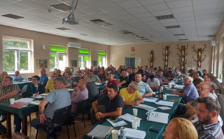 Szkolenia dla członków zarządów kół łowieckich z terenu Okręgu Bydgoskiego dotyczące pracy sekretarza koła